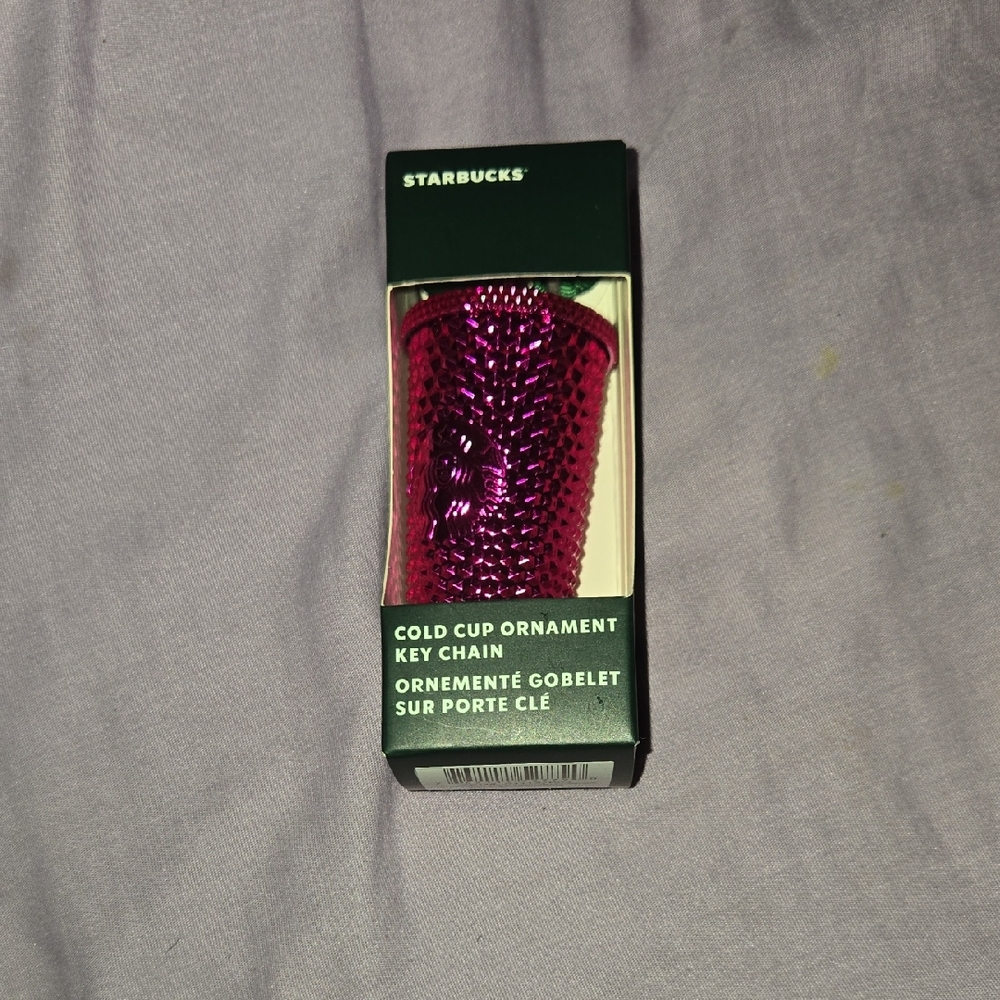 Starbucks Fuchsia Cold Cup Key Chain